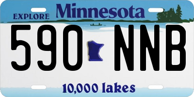 MN license plate 590NNB