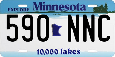 MN license plate 590NNC