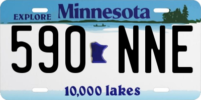 MN license plate 590NNE