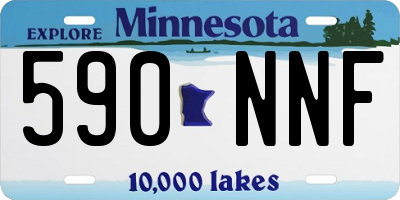 MN license plate 590NNF