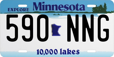 MN license plate 590NNG