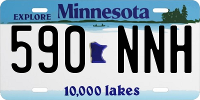 MN license plate 590NNH