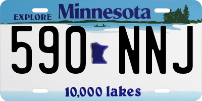 MN license plate 590NNJ