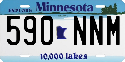 MN license plate 590NNM