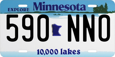 MN license plate 590NNO