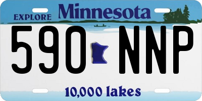 MN license plate 590NNP
