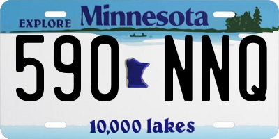 MN license plate 590NNQ