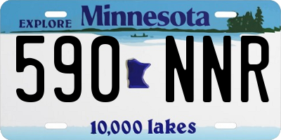 MN license plate 590NNR