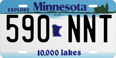 MN license plate 590NNT