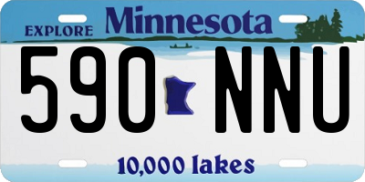MN license plate 590NNU
