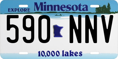 MN license plate 590NNV