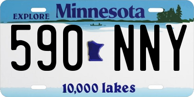 MN license plate 590NNY