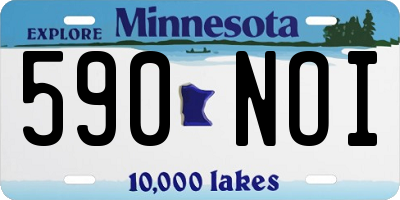 MN license plate 590NOI