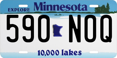 MN license plate 590NOQ