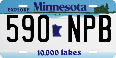 MN license plate 590NPB