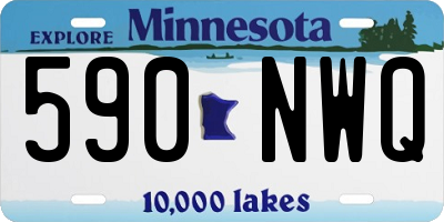 MN license plate 590NWQ