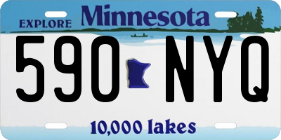 MN license plate 590NYQ