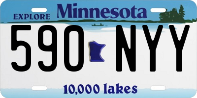 MN license plate 590NYY