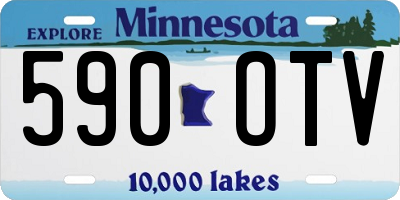 MN license plate 590OTV