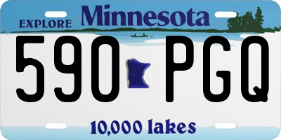 MN license plate 590PGQ