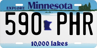 MN license plate 590PHR