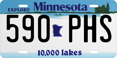 MN license plate 590PHS