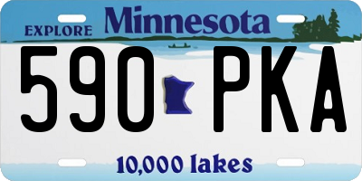 MN license plate 590PKA