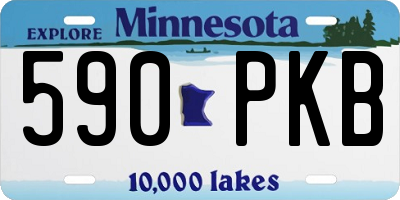 MN license plate 590PKB