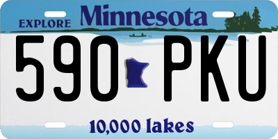 MN license plate 590PKU