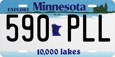 MN license plate 590PLL