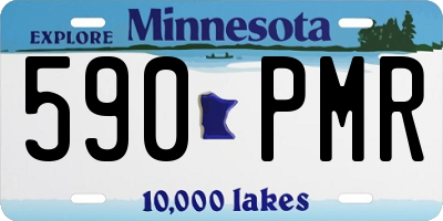 MN license plate 590PMR