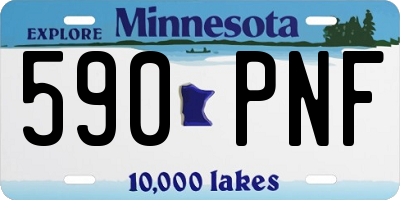 MN license plate 590PNF