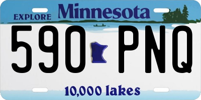 MN license plate 590PNQ