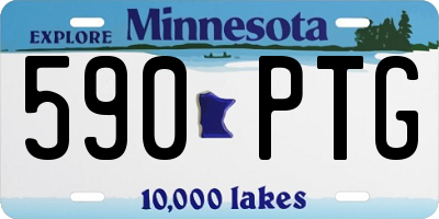MN license plate 590PTG