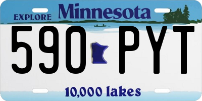 MN license plate 590PYT