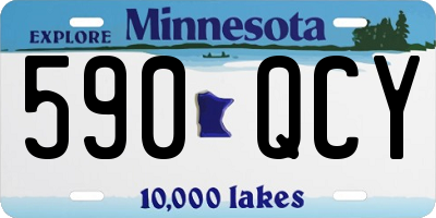 MN license plate 590QCY