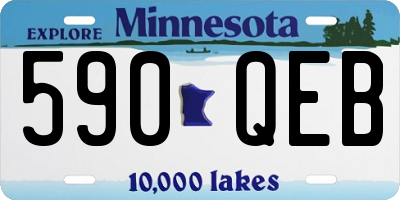 MN license plate 590QEB
