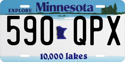 MN license plate 590QPX