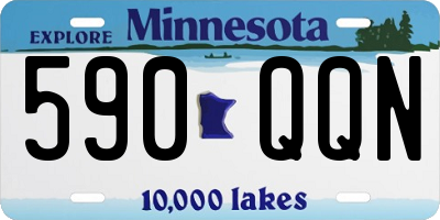 MN license plate 590QQN