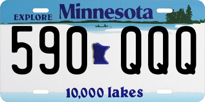 MN license plate 590QQQ