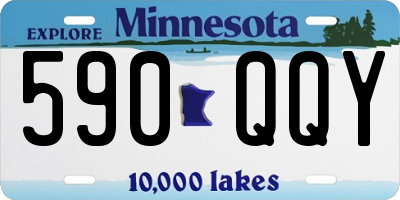 MN license plate 590QQY