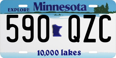 MN license plate 590QZC