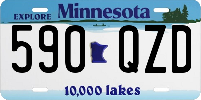 MN license plate 590QZD