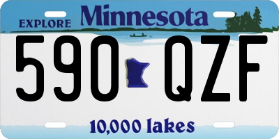 MN license plate 590QZF