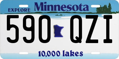 MN license plate 590QZI