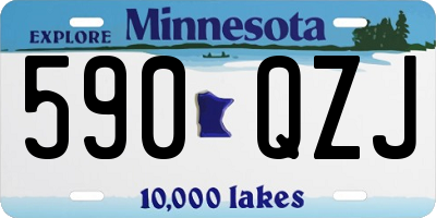MN license plate 590QZJ