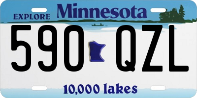 MN license plate 590QZL