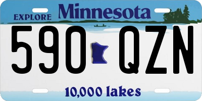 MN license plate 590QZN