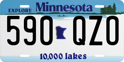 MN license plate 590QZO