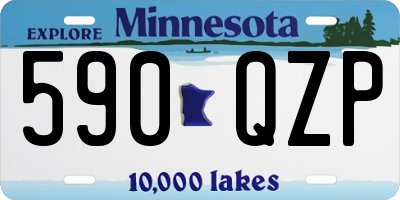 MN license plate 590QZP